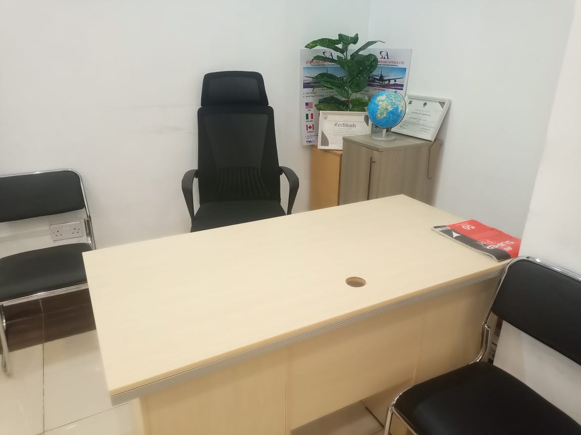 Executive at global skyline